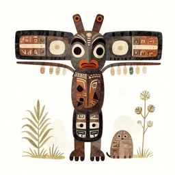 totem animal tribal  afrika vodoo  kinkade  digital illustration