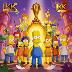 , photo realistic, dynamic lighting, artstation, poster, worlds collide, the simpsons, where is waldo, epic scale, by sylvain sarrailh, by studio ghibli, trending on artstation, color theory, volumetric lighting, 8 k, award winning