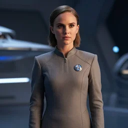 Natalie Portman is the captain of the starship Enterprise in the new Star Trek movie