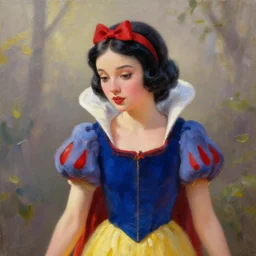snow white, oil painting, sunlit, paint texture, digital painting, highly detailed, artstation, sharp focus, illustration, concept art, by wlop and krenz cushart