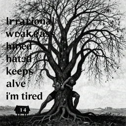 irrational darkness whilst pushing the immovable, dreaming the undreamable, categorizing and pulling apart every tiny detail. of life until you've sucked it dry, until you've withered the plant of existence, i'm tired, and i hate it. by francesco goya hatred keeps me alive n 4