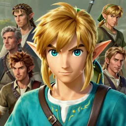highly detailed portrait of link from ocarina of time ringlet hair by atey ghailan, by greg rutkowski, by greg tocchini, by james gilleard, by joe fenton, by kaethe butcher