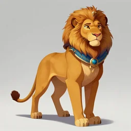 fullbody beautiful detailed character design of a feral feline in egypt, deviantart lioness adoptable, character concept artwork professional in the style of'the lion king'by jessica rossier, artstation, deviantart, fanpop