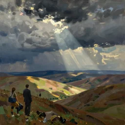 painting by sargent + rhads + leyendecker + greg hildebrandt