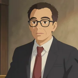Screenshot of Saul Goodman in the Better Call Saul anime, cinematic, highly detailed, style of Studio Ghibli, trending on Pixiv, 4K