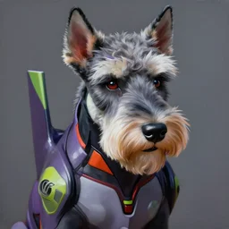 hyper realistic painting of an anthropomorphic cyber westie in an eva plugsuit, hyper detailed face, anime, concept art, 4 k, by greg rutkowski, trending on artstation