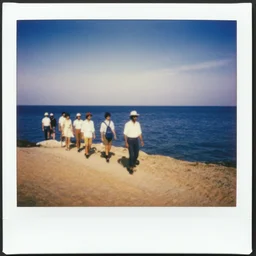1970 color photo Polaroid of Moises Crossing the Red Sea