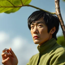 photorealistic highly detailed bruce lee as a pea in a pod