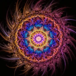 vibrant, elegant, fractal, dramatic