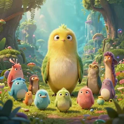 extraordinary, cute and tiny creatures in a fantasy world, fantasy art, epic, artstation, concept art, greg rutkowski, octane render, cry engine, pixar movie, high quality 3 d render, nvidia