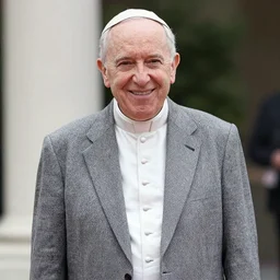 outdoor portrait of a pope john paul 2 smilling wearing stylish modern clothes, photo taken in 2 0 2 0, detailed, award winning photography