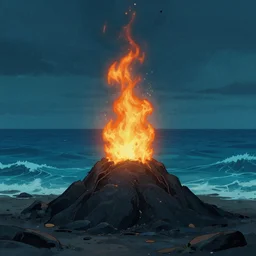 Bury the light deep within Cast aside, there's no coming home We're burning chaos in the wind Drifting in the ocean all alone, 4k, artstation