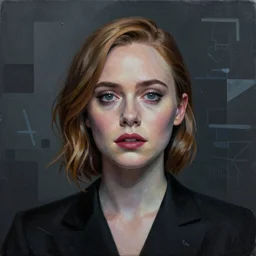 Elle Fanning in I Am Legend picture by Sachin Teng, asymmetrical, dark vibes, Realistic Painting , Organic painting, Matte Painting, geometric shapes, hard edges, graffiti, street art:2 by Sachin Teng:4