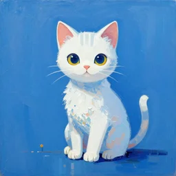 cat girls are real, 8k, 4k, unreal 5, DAZ, trending on artstation, octane render, abstract painting, bright blue future