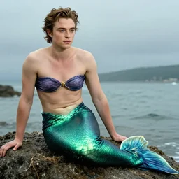 robert pattinson as a mermaid