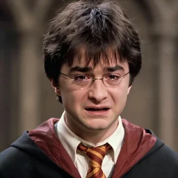 harry potter crying face