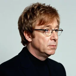 portrait of elton john lennon looking to the right in 1 9 7 0 by ilya repin