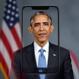barack obama, made by apple, product photography