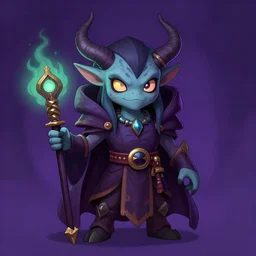 Kenku Warlock of Nyarlathotep, lovecraftian, dnd character art, cute, character portrait, digital drawing