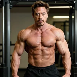 robert downey jr as a bodybuilder 4 k hd