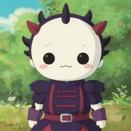 portrait of cute Pinhead Hellraiser, summertime, kawaii, studio Ghibli