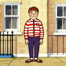 a photo of where's wally, by albert tucker