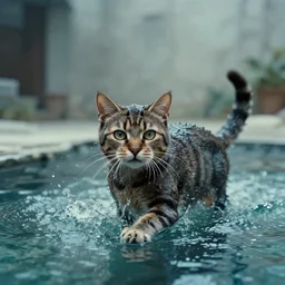 the loud cat, made of water, film still from the movie directed by denis villeneuve and david cronenberg with art direction by h. r. giger and bernie wrightson