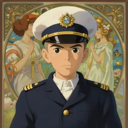 cute navy cadet phil foden, natural lighting, path traced, highly detailed, high quality, digital painting, by don bluth and ross tran and studio ghibli and alphonse mucha, artgerm