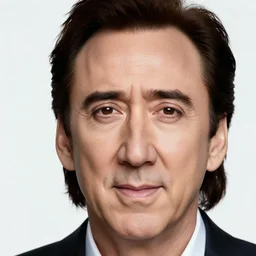 Gigachad Nicholas Cage, close up, 8k