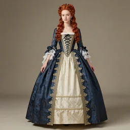 of ginger hair teenagers girl wearing a court rococo baroque marie antoinette ball dresses 1 8 th century renaissance historical period dress gown for women