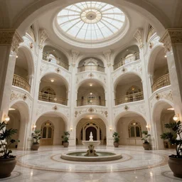 inside of a massive mansion with impossible to describe fractal interior design