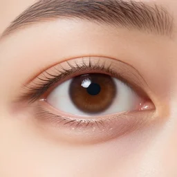 macro photo of a womans eye
