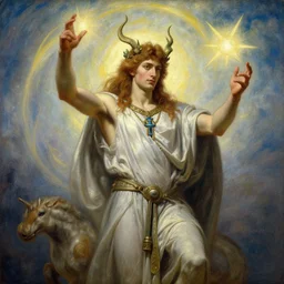 attractive pagan male deity, summoning handsome lucifer morning star. highly detailed painting by gaston bussiere, craig mullins, j. c. leyendecker 8 k