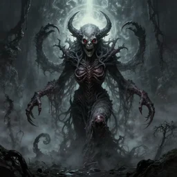 a eldritch horror in the art style of craig mullins