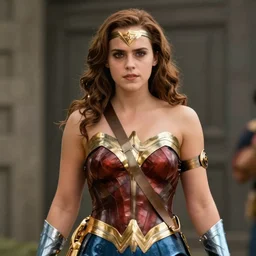 still of emma watson as wonder woman, 8 k