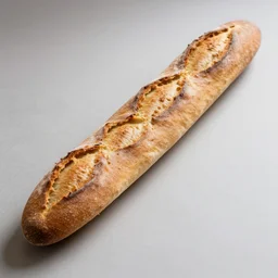 very long realistic baguette