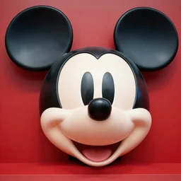 giant mickey mouse head, red color scheme