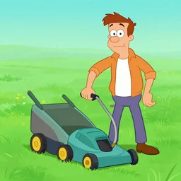 George Jetson mowing my grass