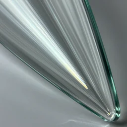 light reflecting through glass with caustics