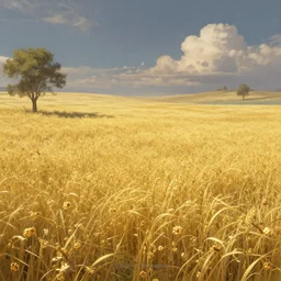 popcorn meadows, fantasy art