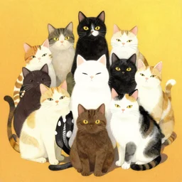 album cover art for cats on cats on cats on cats akihiko yoshida