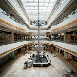 an abandoned shopping mall being used for government experiments