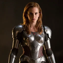 emma watson as a paladin metal gear dramatic lighting cinematic cinematic lighting by Yoji Shinkawa by Richard Schmid
