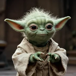 film still of nicholas cage as yoda