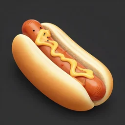 photo of snoop dog as a delicious hot dog,