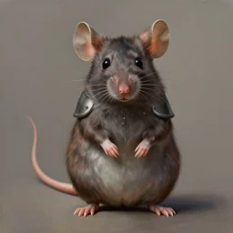 a knight anthro mouse drawn by Sandara, realistic painting, high definition, digital art, matte painting, very detailed, realistic