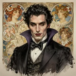 elegant victorian vampire, portrait, intricate, elegant, highly detailed, digital painting, artstation, concept art, rough, sharp focus, illustration, art by artgerm and greg rutkowski and alphonse mucha and cris ortega and serge birault
