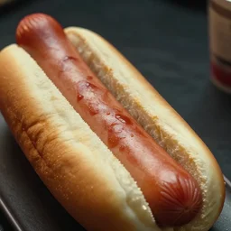 cinematic shot a hotdog, hyper realistic, mood lighting, fantasy, detailed face, highly detailed, super realistic, perfect lighting