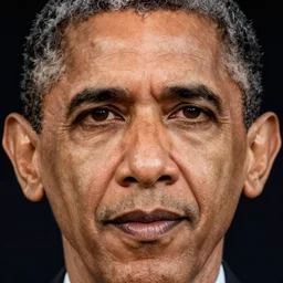 headshot portrait of obama, highly detailed eyes by frida kahlo