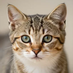high detail shot of a cute kitten